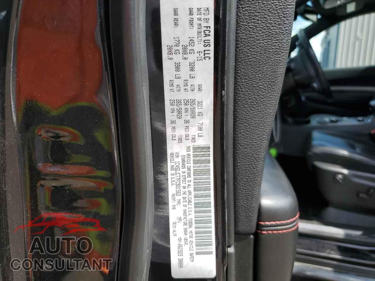 DODGE DURANGO 2015 - 1C4SDJCT7FC931563