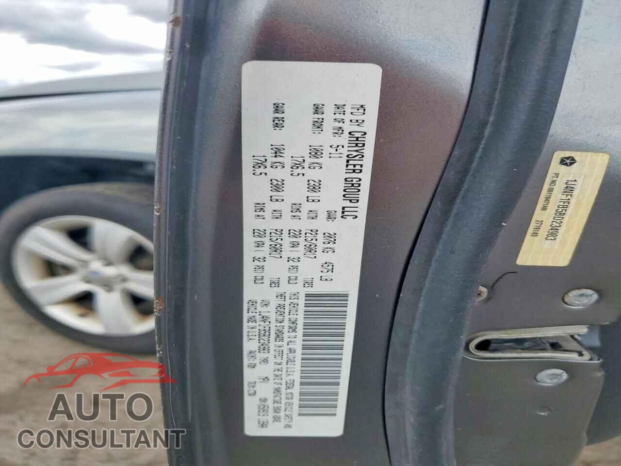 JEEP COMPASS 2011 - 1J4NF1FB5BD234983