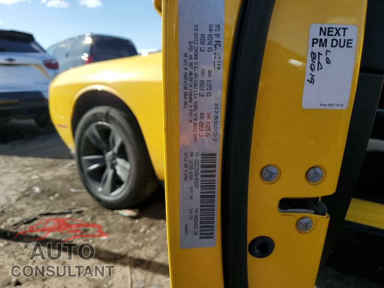 DODGE CHALLENGER 2019 - 2C3CDZAG5KH529187