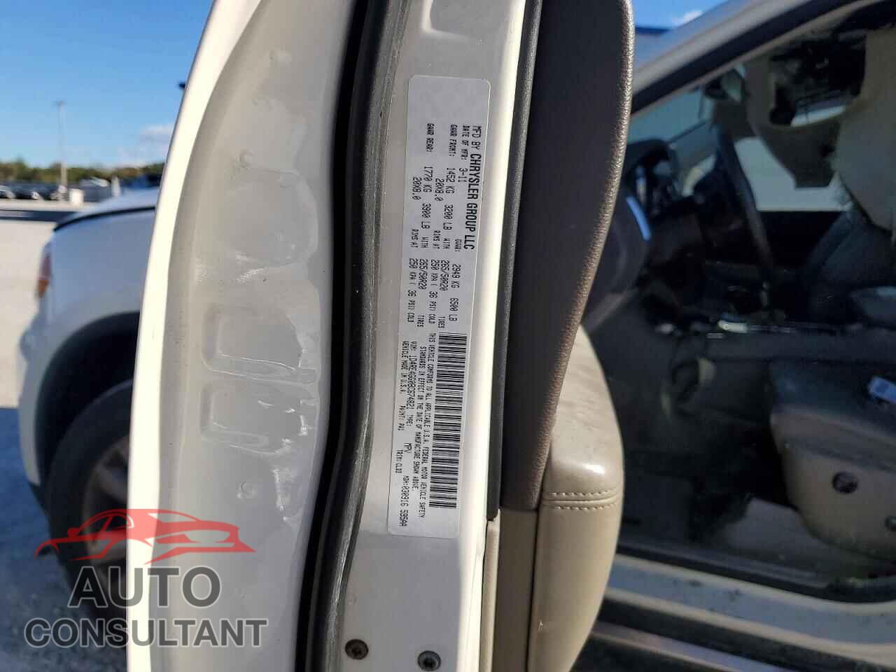 DODGE DURANGO 2011 - 1D4RE4GG0BC674821