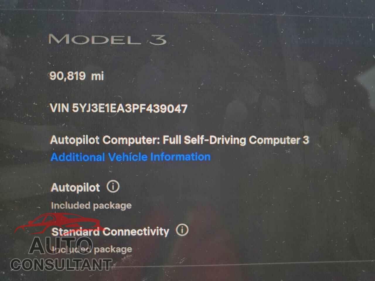 TESLA MODEL 3 2023 - 5YJ3E1EA3PF439047