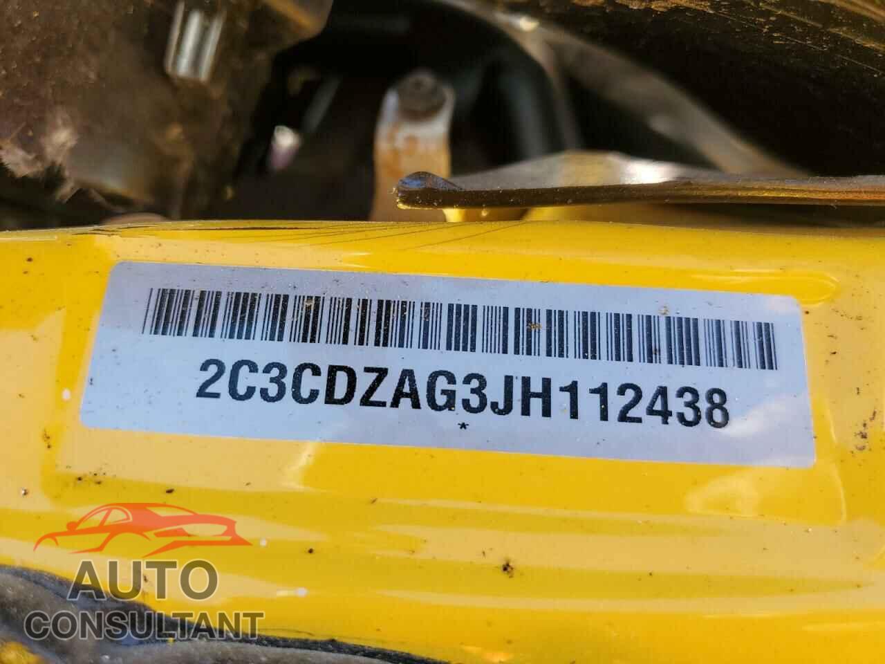 DODGE CHALLENGER 2018 - 2C3CDZAG3JH112438
