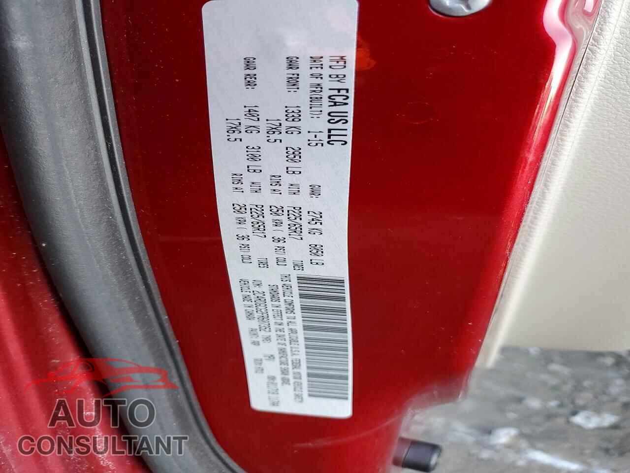 DODGE CARAVAN 2015 - 2C4RDGCG2FR607352