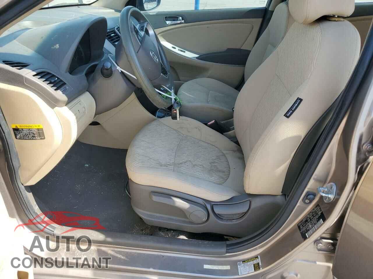 HYUNDAI ACCENT 2012 - KMHCU4AE7CU085513