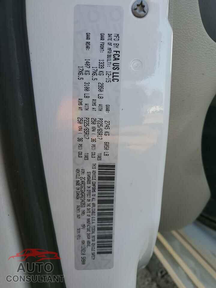 DODGE CARAVAN 2016 - 2C4RDGCGXGR234353