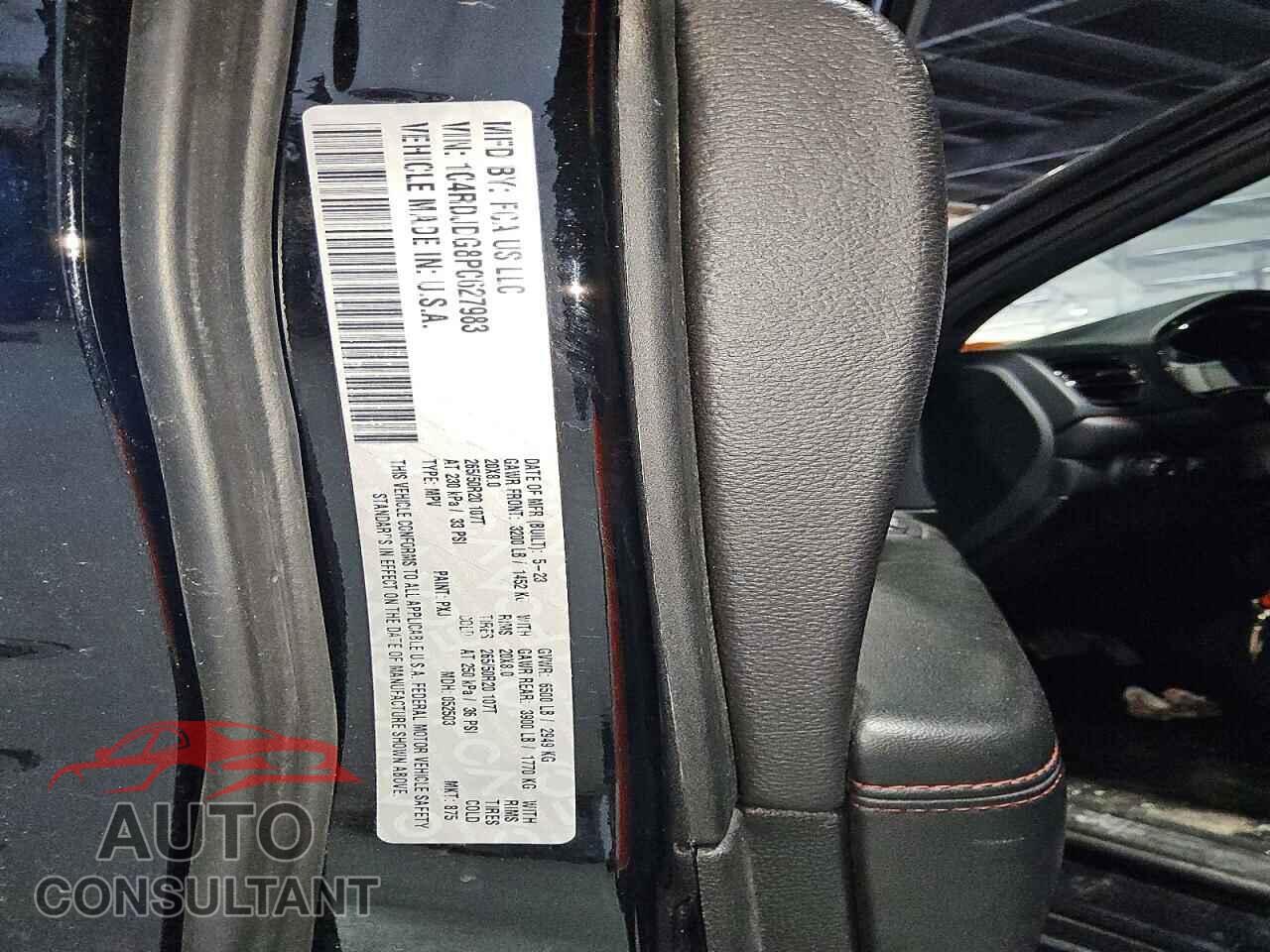 DODGE DURANGO 2023 - 1C4RDJDG8PC627983