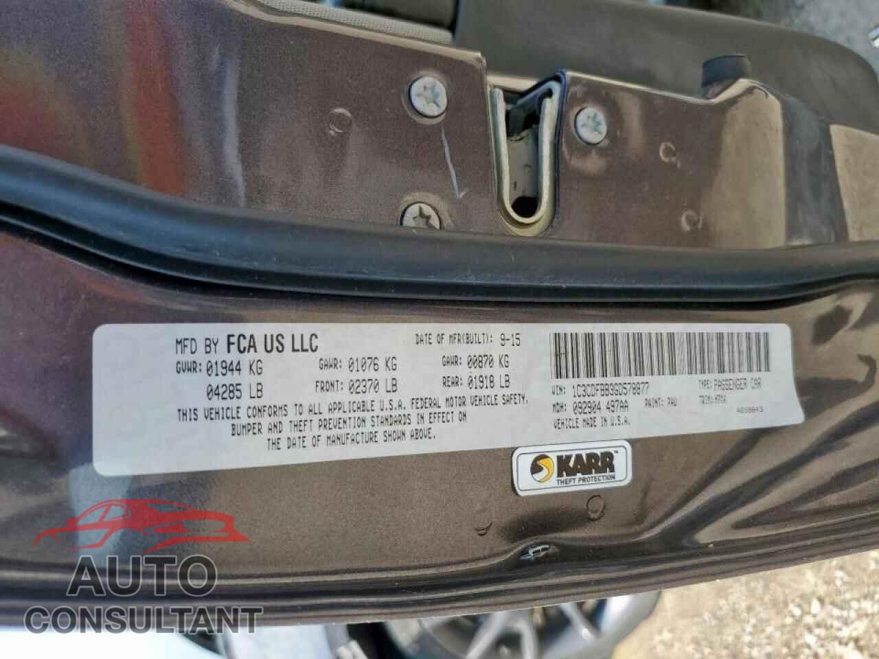DODGE DART 2016 - 1C3CDFBB3GD578877