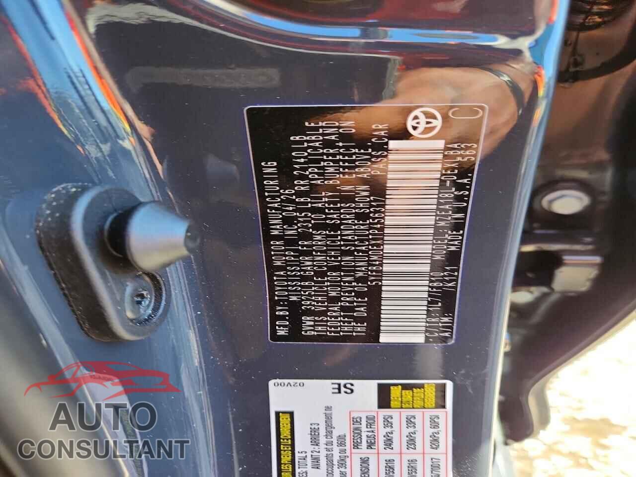 TOYOTA COROLLA 2026 - 5YFB4MDEXTP456317