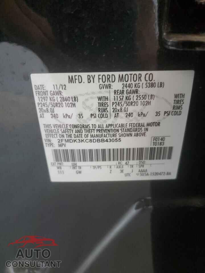 FORD EDGE 2013 - 2FMDK3KC8DBB43055