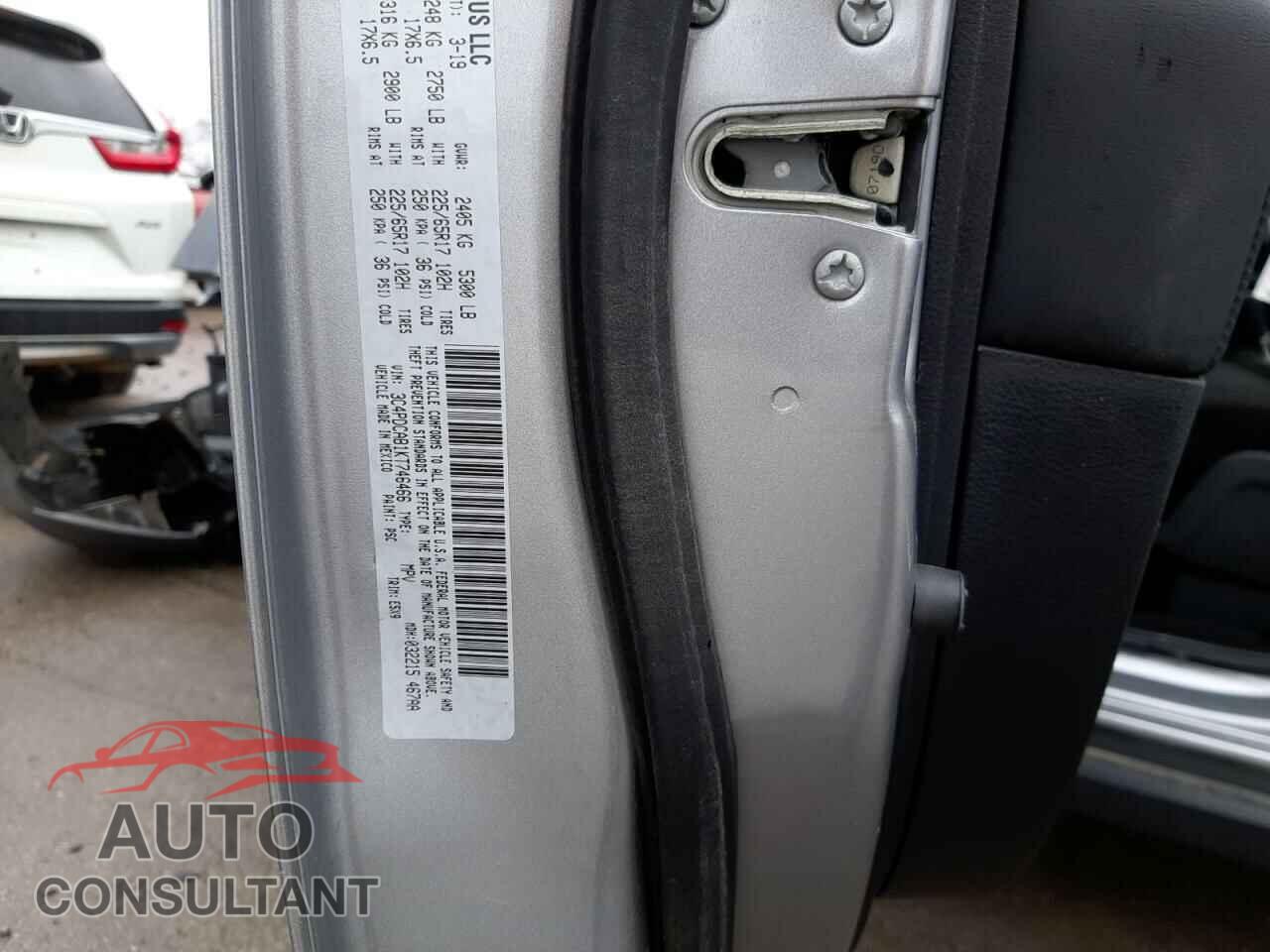 DODGE JOURNEY 2019 - 3C4PDCAB1KT746466