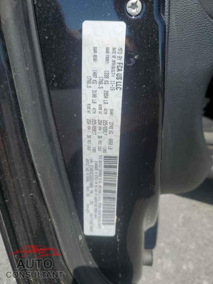 DODGE CARAVAN 2016 - 2C4RDGEG3GR224860