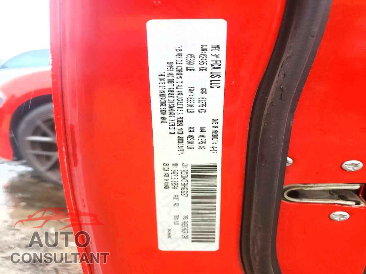 DODGE CHARGER 2017 - 2C3CDXCT9HH623287