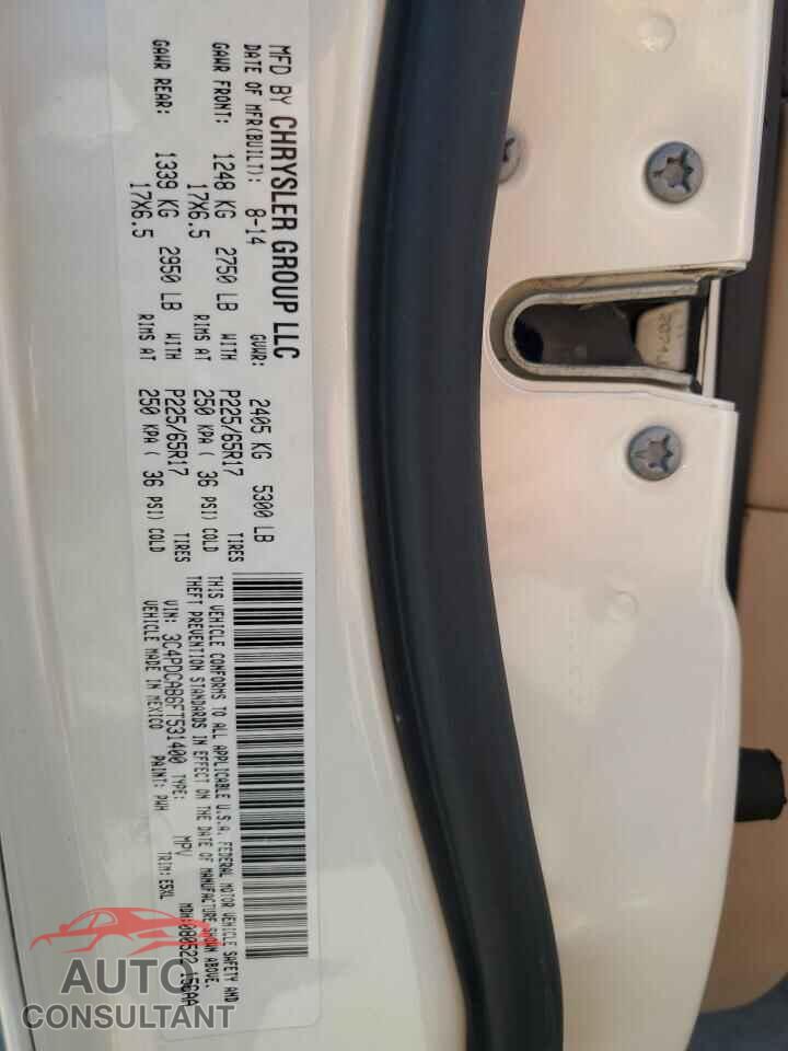 DODGE JOURNEY 2015 - 3C4PDCAB6FT531400