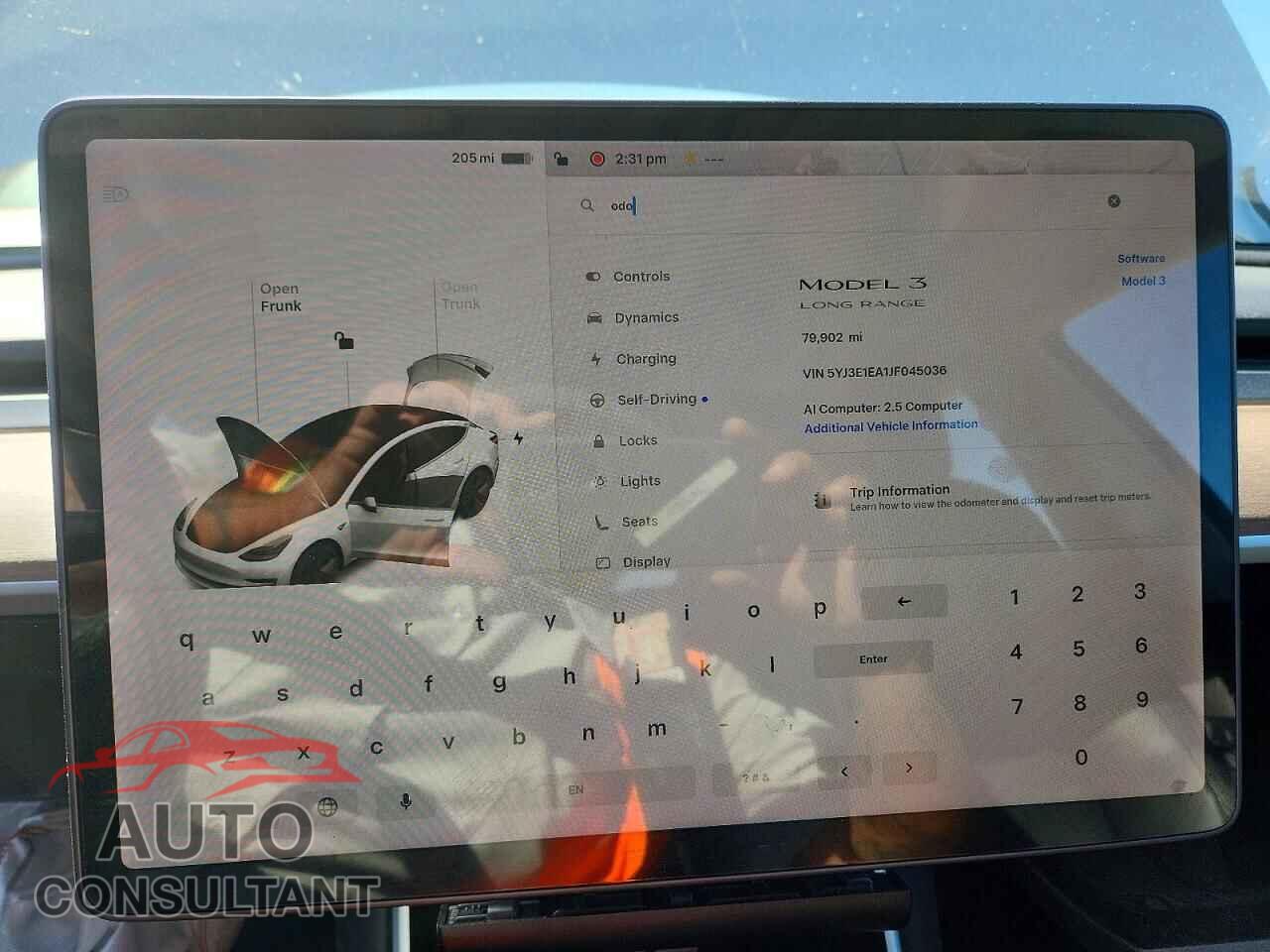 TESLA MODEL 3 2018 - 5YJ3E1EA1JF045036