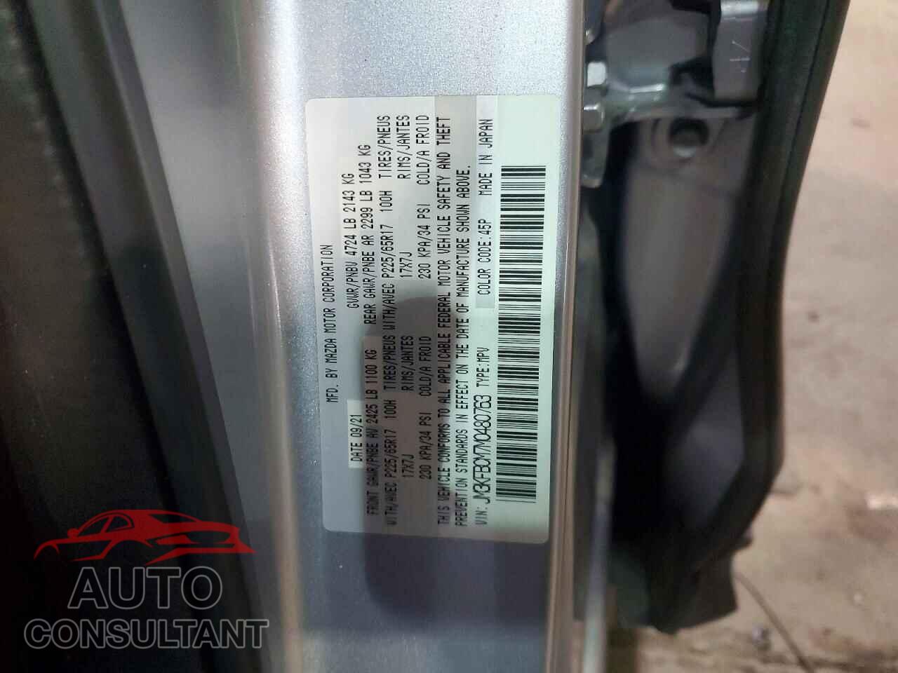 MAZDA CX-5 2021 - JM3KFBCM7M0480763