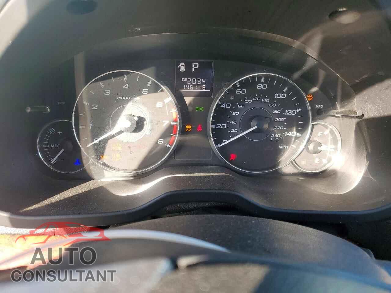 SUBARU LEGACY 2012 - 4S3BMBK68C3042879