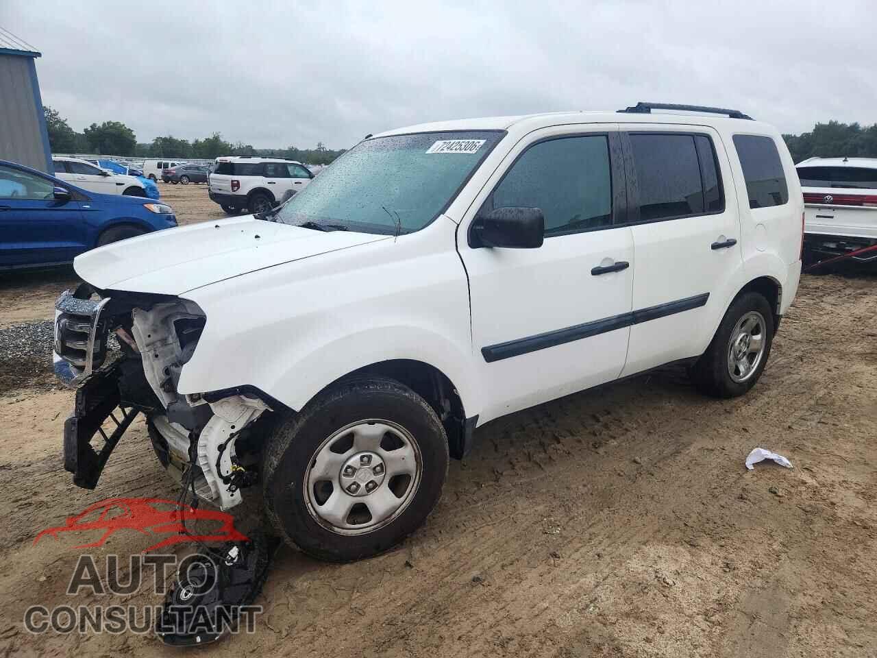 HONDA PILOT 2013 - 5FNYF3H23DB043795