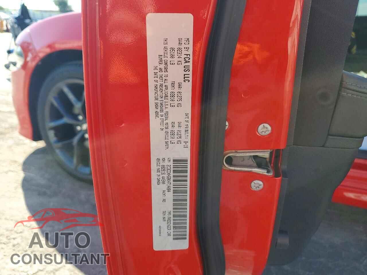 DODGE CHARGER 2019 - 2C3CDXHG8KH714084