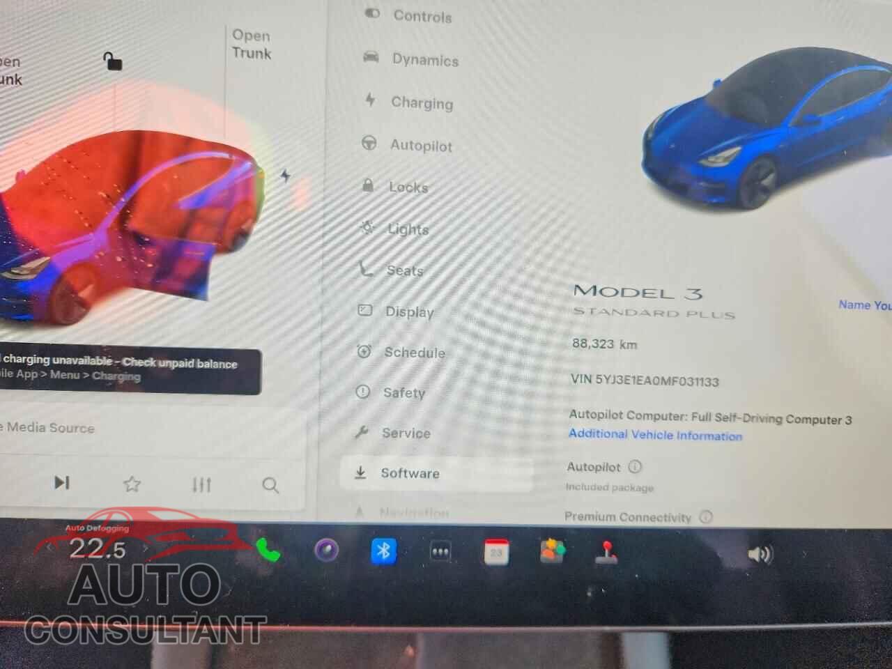 TESLA MODEL 3 2021 - 5YJ3E1EA0MF031133