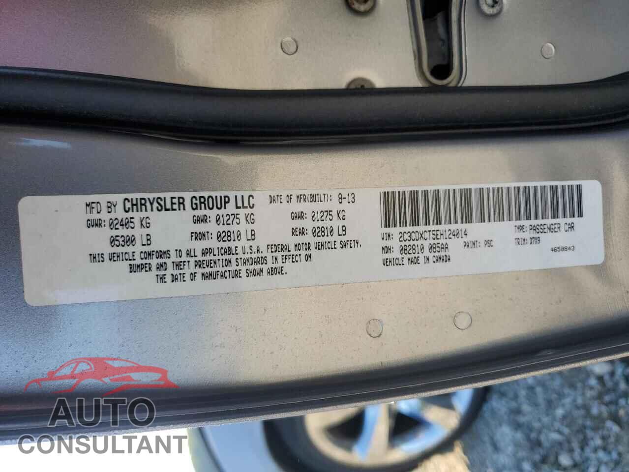DODGE CHARGER 2014 - 2C3CDXCT5EH124014