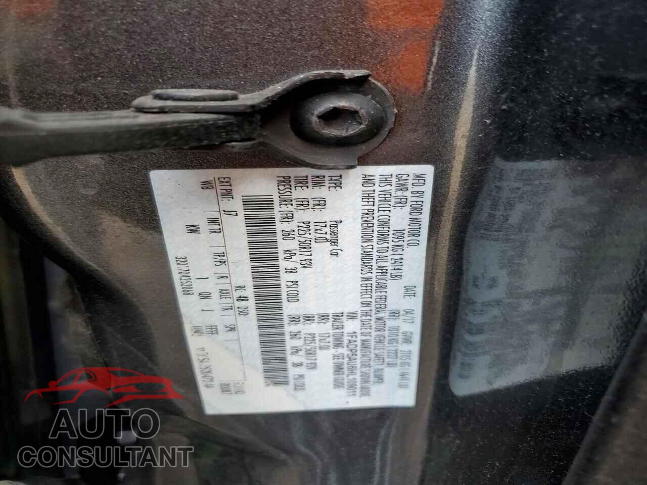FORD CMAX 2017 - 1FADP5AU6HL109011