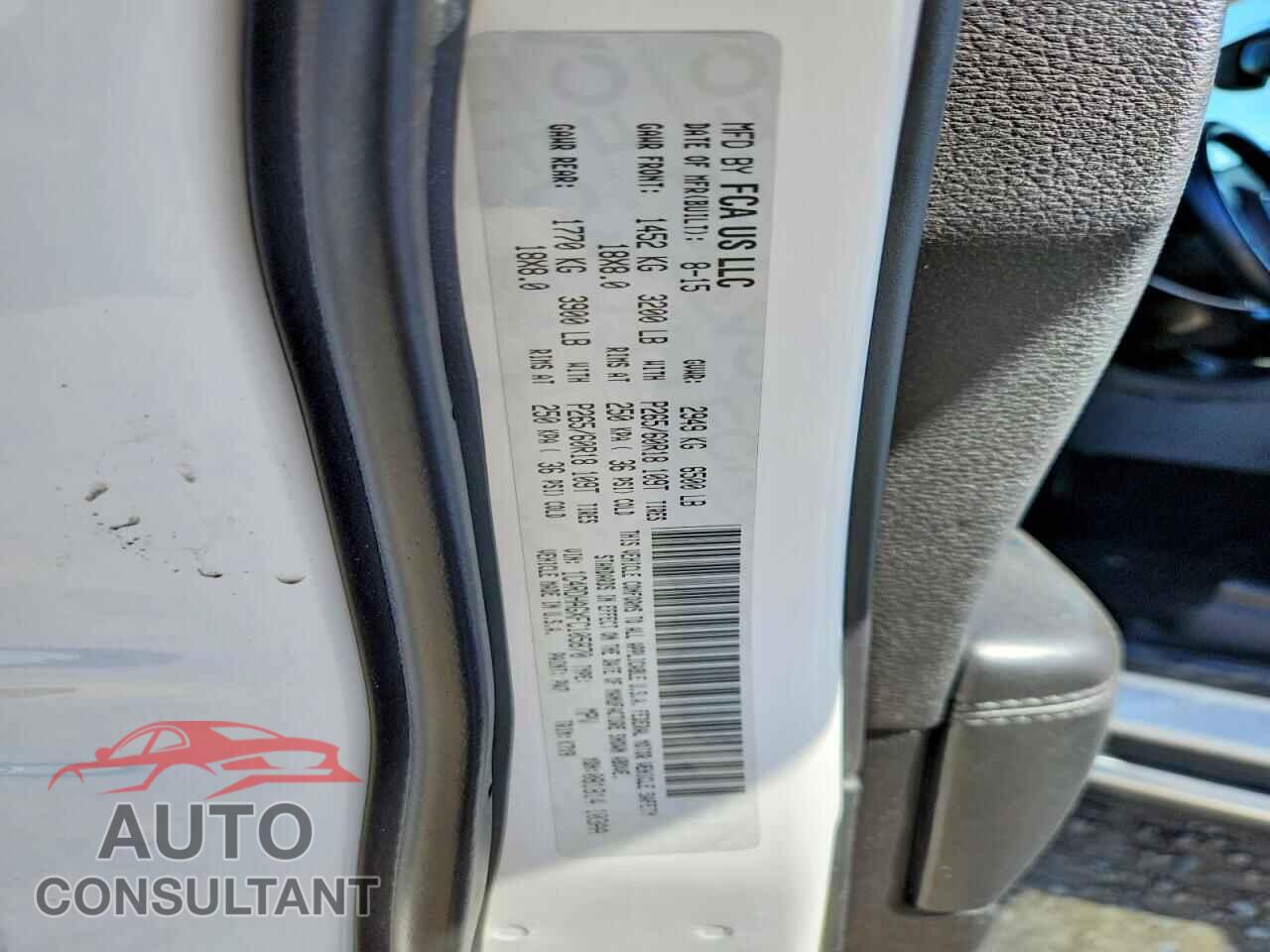 DODGE DURANGO 2015 - 1C4RDHAGXFC105870