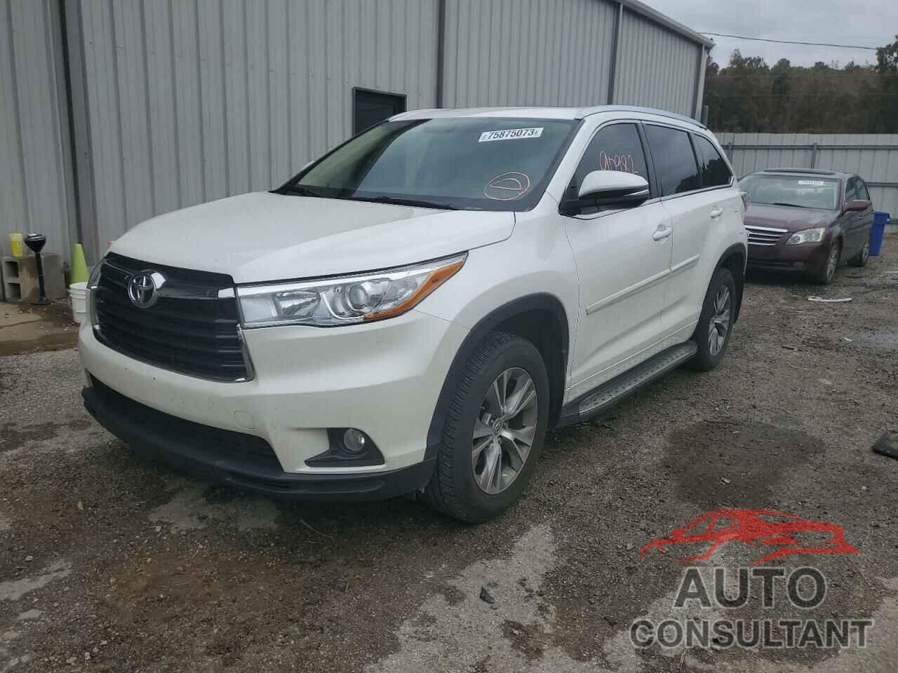 TOYOTA HIGHLANDER 2015 - 5TDKKRFH6FS106074