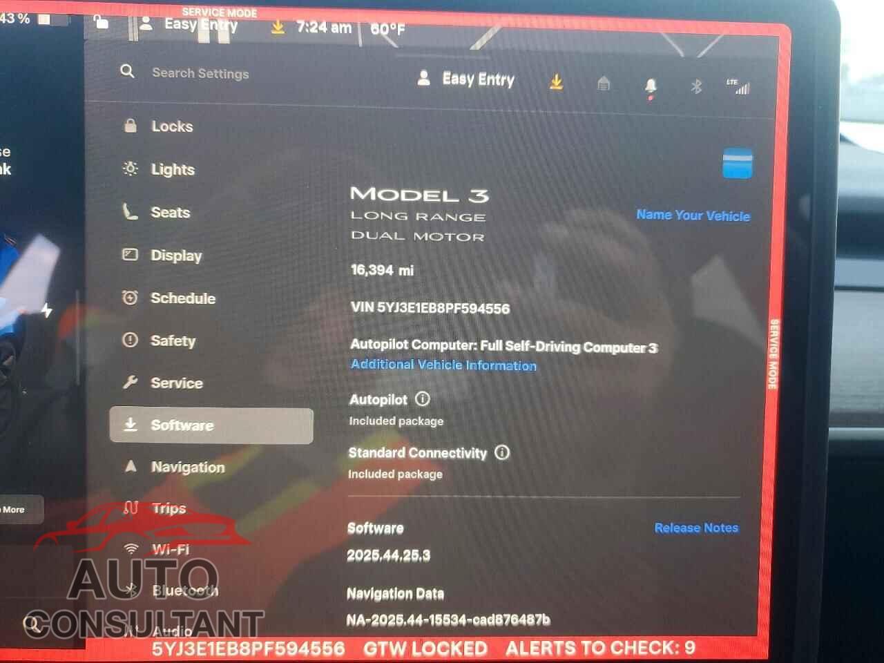 TESLA MODEL 3 2023 - 5YJ3E1EB8PF594556