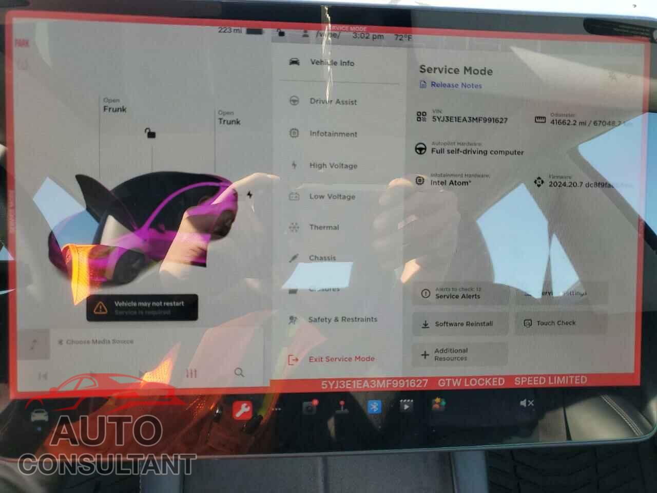 TESLA MODEL 3 2021 - 5YJ3E1EA3MF991627