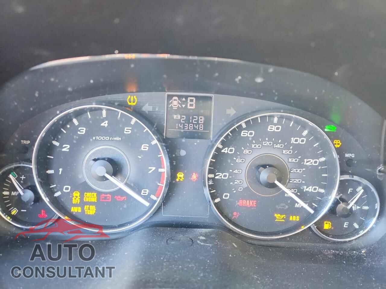 SUBARU OUTBACK 2012 - 4S4BRBCC2C3285962
