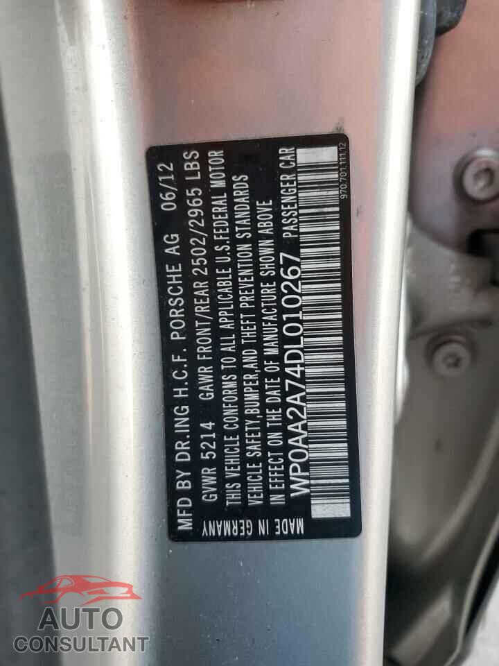 PORSCHE PANAMERA 2013 - WP0AA2A74DL010267