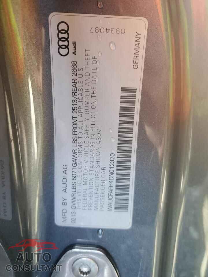 AUDI A5 2013 - WAUCFAFH4DN012320