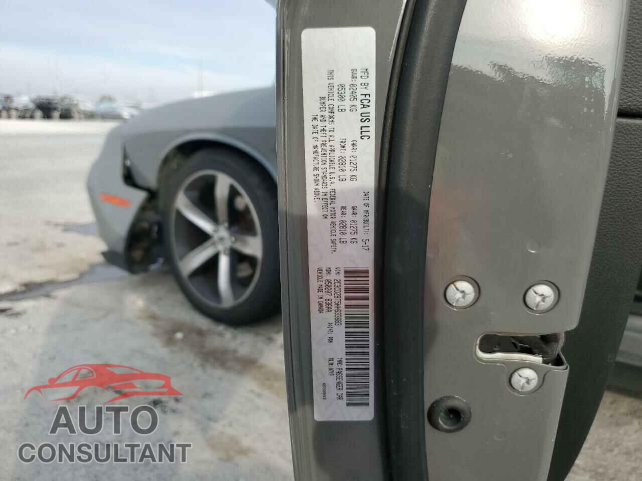 DODGE CHALLENGER 2017 - 2C3CDZBT5HH633683