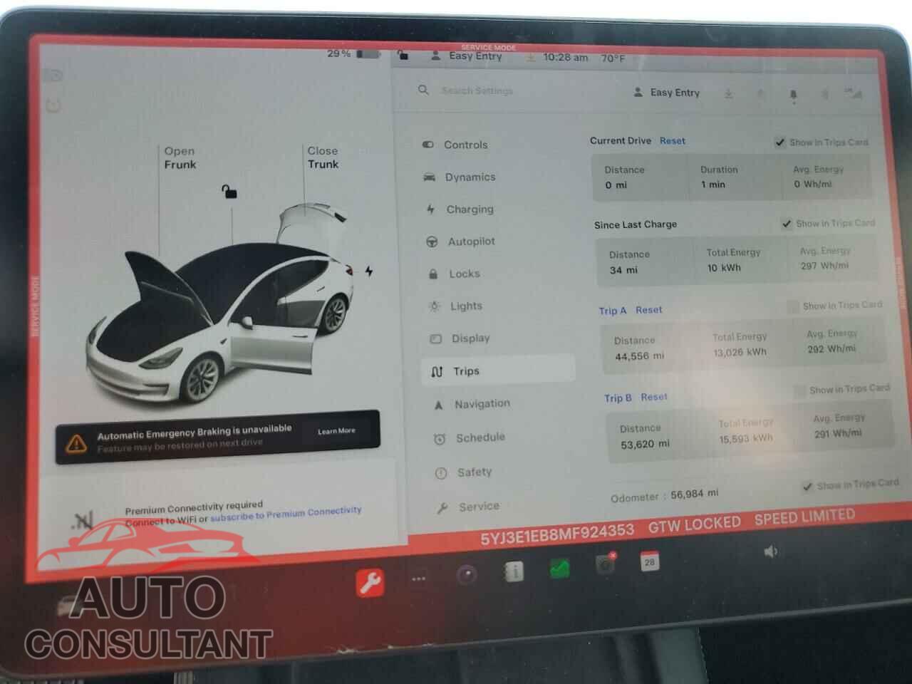 TESLA MODEL 3 2021 - 5YJ3E1EB8MF924353