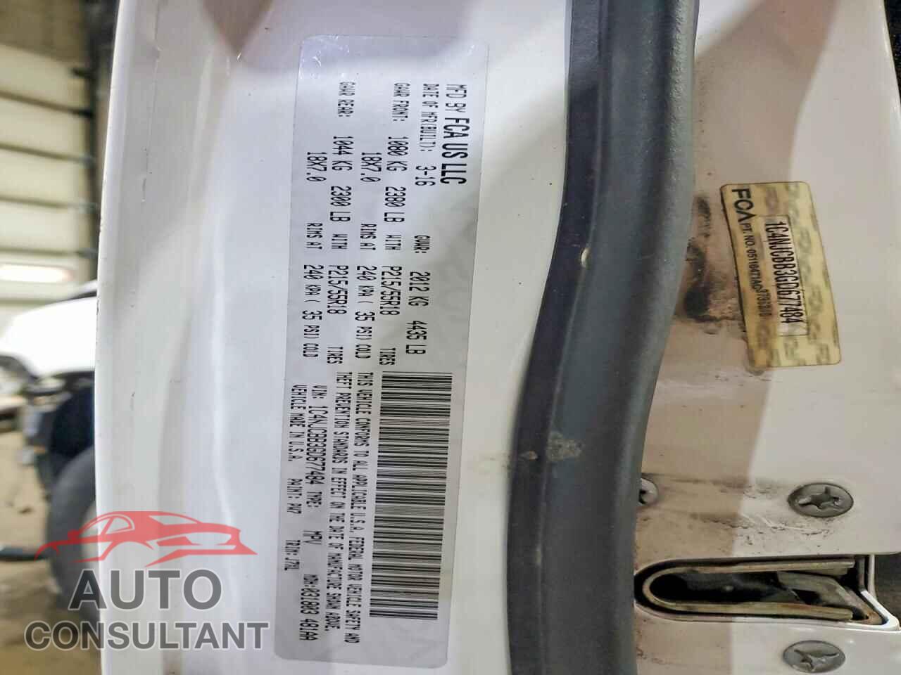 JEEP COMPASS 2016 - 1C4NJCBB3GD677484