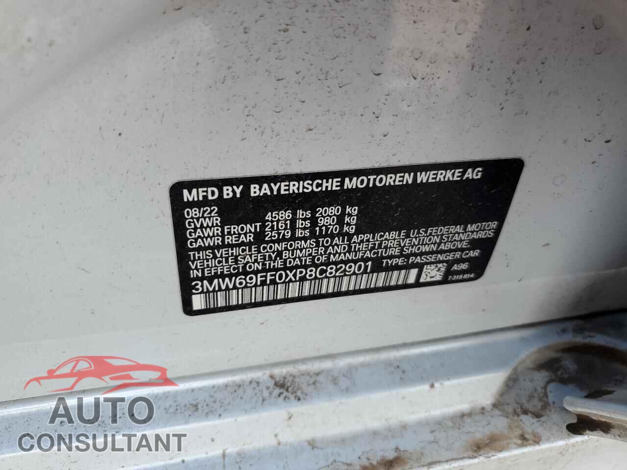 BMW 3 SERIES 2023 - 3MW69FF0XP8C82901