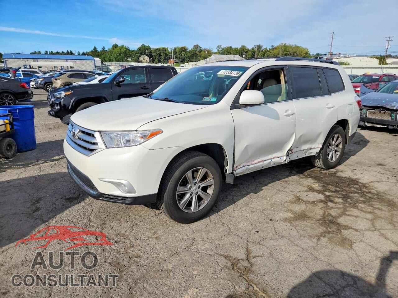 TOYOTA HIGHLANDER 2012 - 5TDBK3EH5CS132076