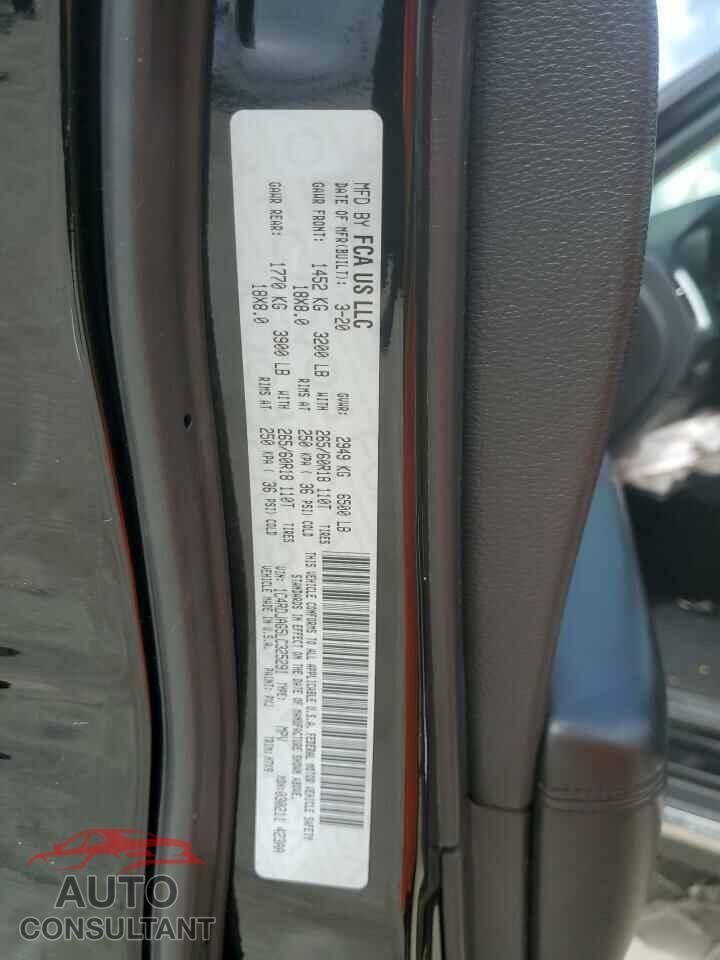 DODGE DURANGO 2020 - 1C4RDJAG5LC325291