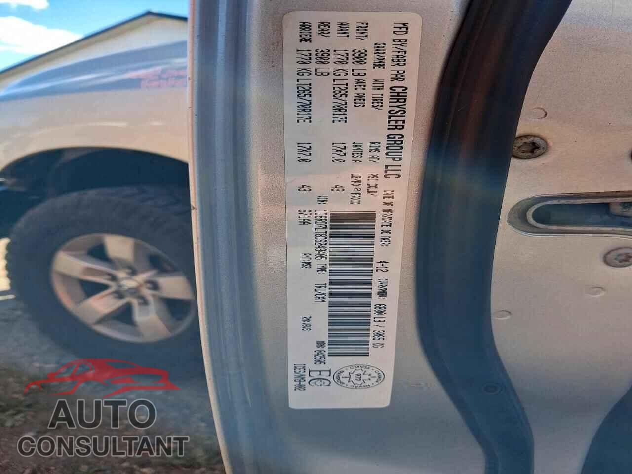 DODGE RAM 1500 2012 - 1C6RD7LT8CS243405
