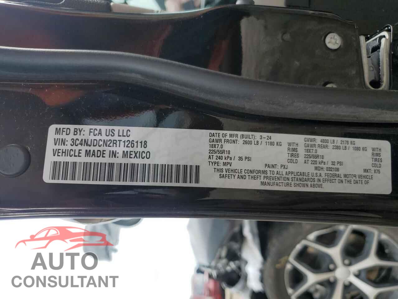 JEEP COMPASS 2024 - 3C4NJDCN2RT126118
