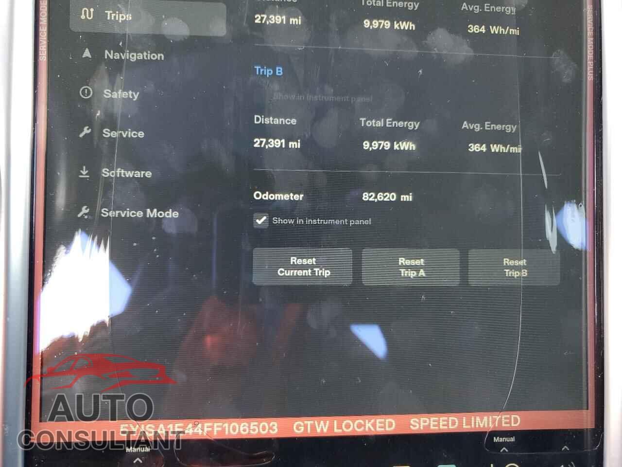 TESLA MODEL S 2015 - 5YJSA1E44FF106503
