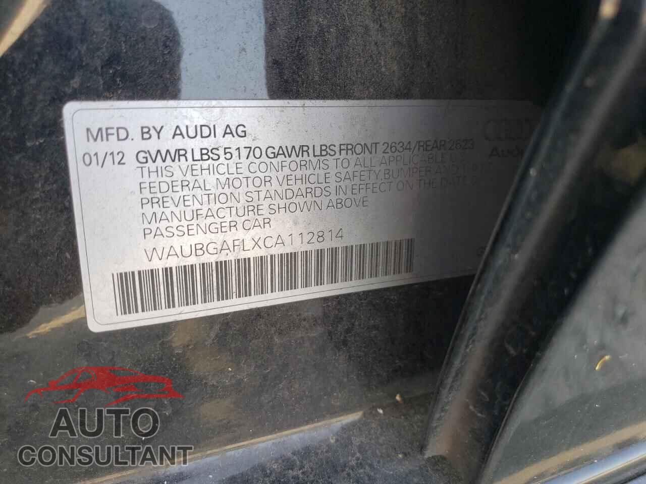 AUDI S4/RS4 2012 - WAUBGAFLXCA112814