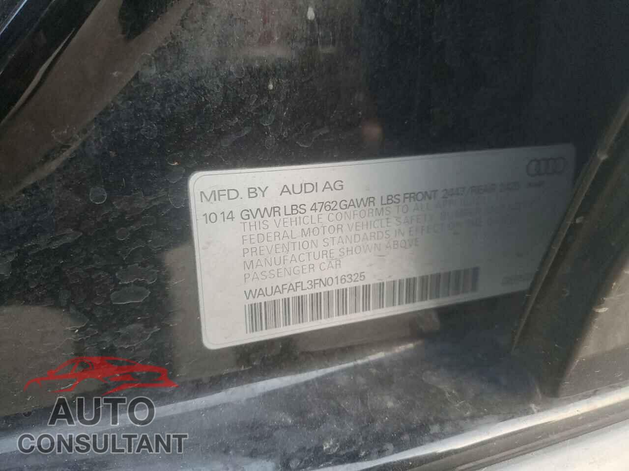 AUDI A4 2015 - WAUAFAFL3FN016325