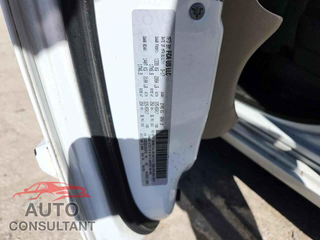 DODGE CARAVAN 2017 - 2C4RDGBG3HR694781