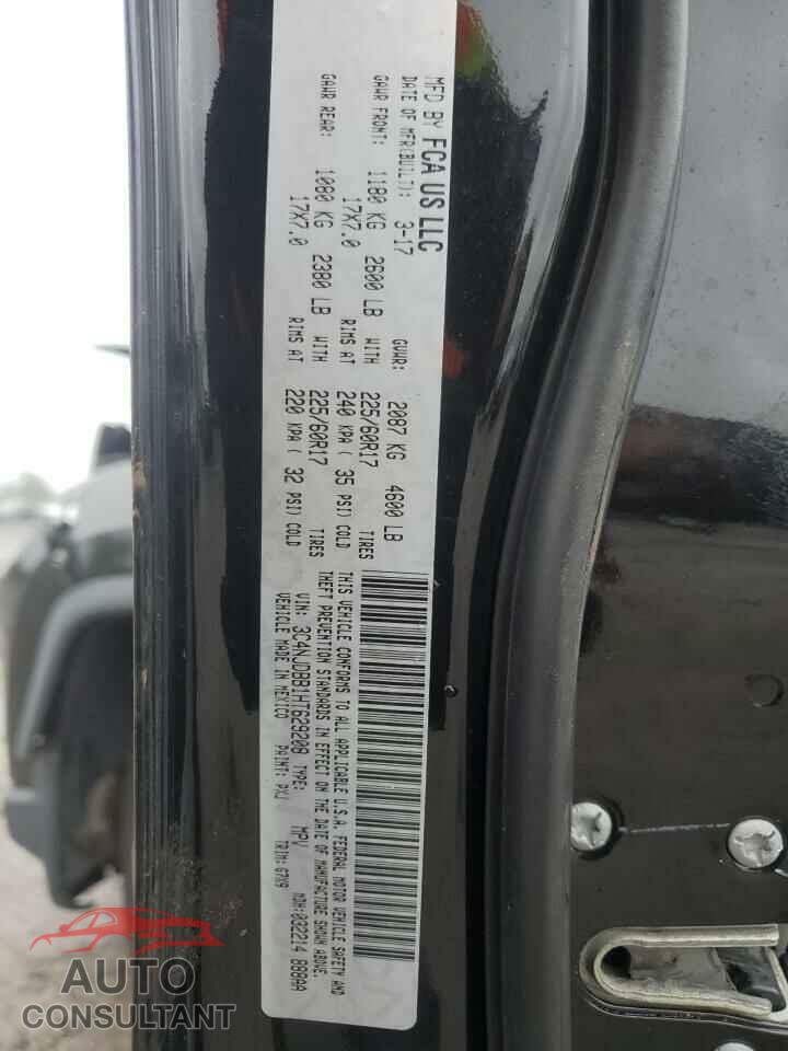 JEEP COMPASS 2017 - 3C4NJDBB1HT629208