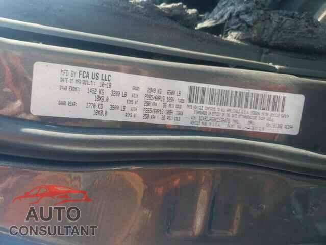 DODGE DURANGO 2019 - 1C4RDJAG0KC536476