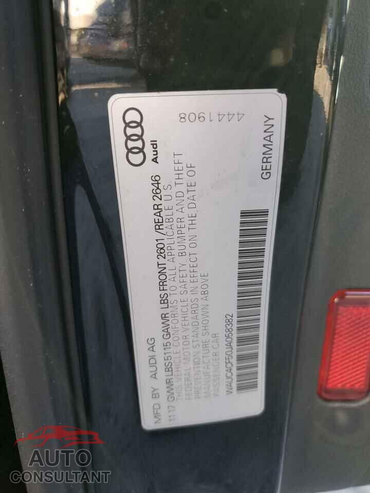 AUDI S5/RS5 2018 - WAUC4CF50JA058382