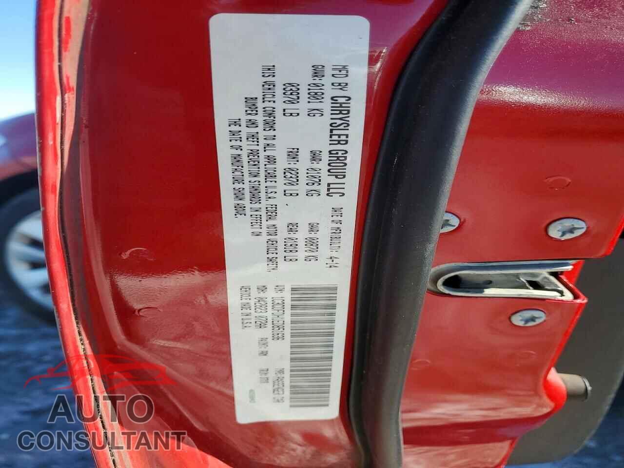 DODGE DART 2014 - 1C3CDFDH1ED851636