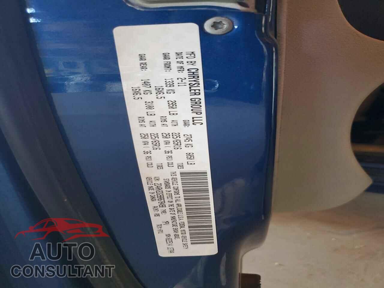 DODGE CARAVAN 2011 - 2D4RN3DG9BR678498