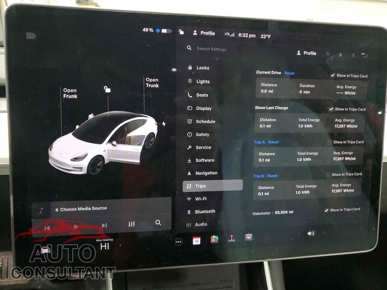 TESLA MODEL 3 2019 - 5YJ3E1EB4KF192266